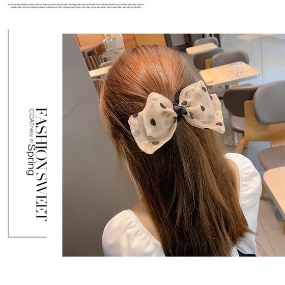🎀Sheer Mesh Bow Hair Clip - Picture 8 of 11